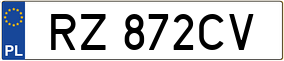 Trailer License Plate